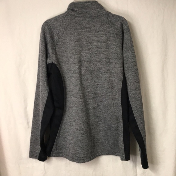 COLUMBIA 1/2 Zip Jacket L Gray Black Like new Athleisure - Picture 9 of 12